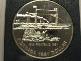 1991 Canada Silver Proof Dollar 1816 Frontenac 1991 photo