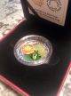 2014 $20 Water - Lily And Venetian Glass Leopard Frog 1oz Silver Coin In Hand Coins: Canada photo 1