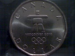 2010 Canada Olympic Logo Dollar Inukshuk Ms65 Iccs photo