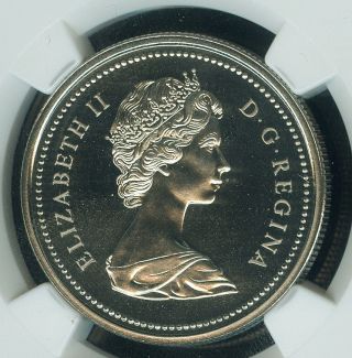 1973 Canada Pei $1 Dollar Ngc Pl - 67 Cameo + 2nd Finest Graded Rare photo