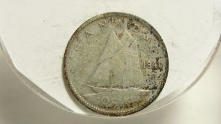 1941 10c Canada 10 Cents,  Silver,  Canadian,  Dime 4331 photo