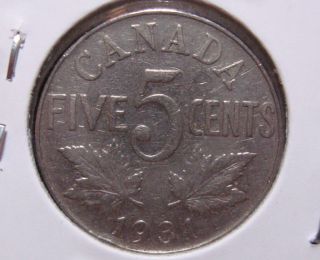 1931 5c Canada 5 Cents,  King George V Nickel,  Canadian,  3433 photo