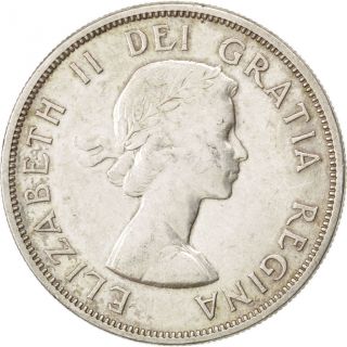 [ 41034] Canada,  Elizabeth Ii,  1 Dollar 1958,  Colombie,  Km 55,  Km 55 photo