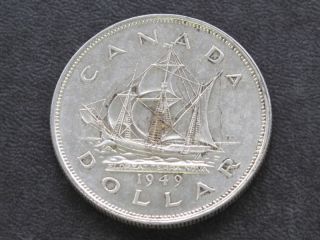 1949 Canada Silver Dollar Georgivs Vi Canadian A6123 photo