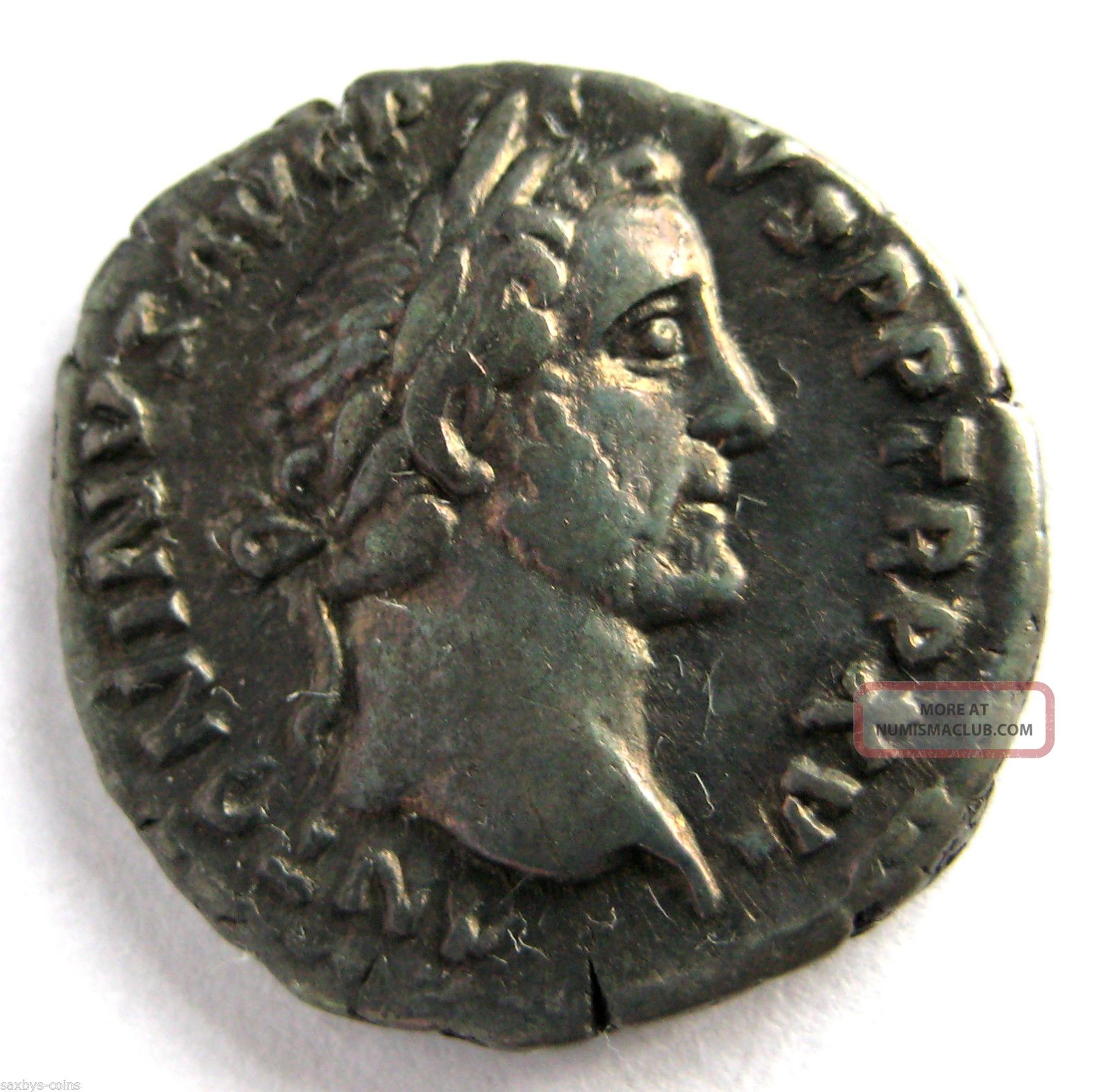 140 A.  D Emperor Antoninus Pius Roman Period Imperial Ar Silver Denarius Coin Coins: Ancient photo