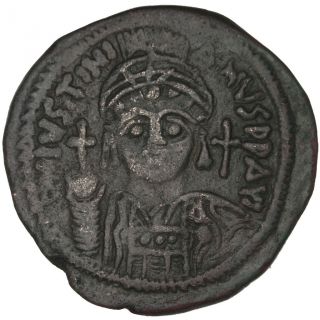 Bysantine Empire,  Justinien Ier,  Follis photo