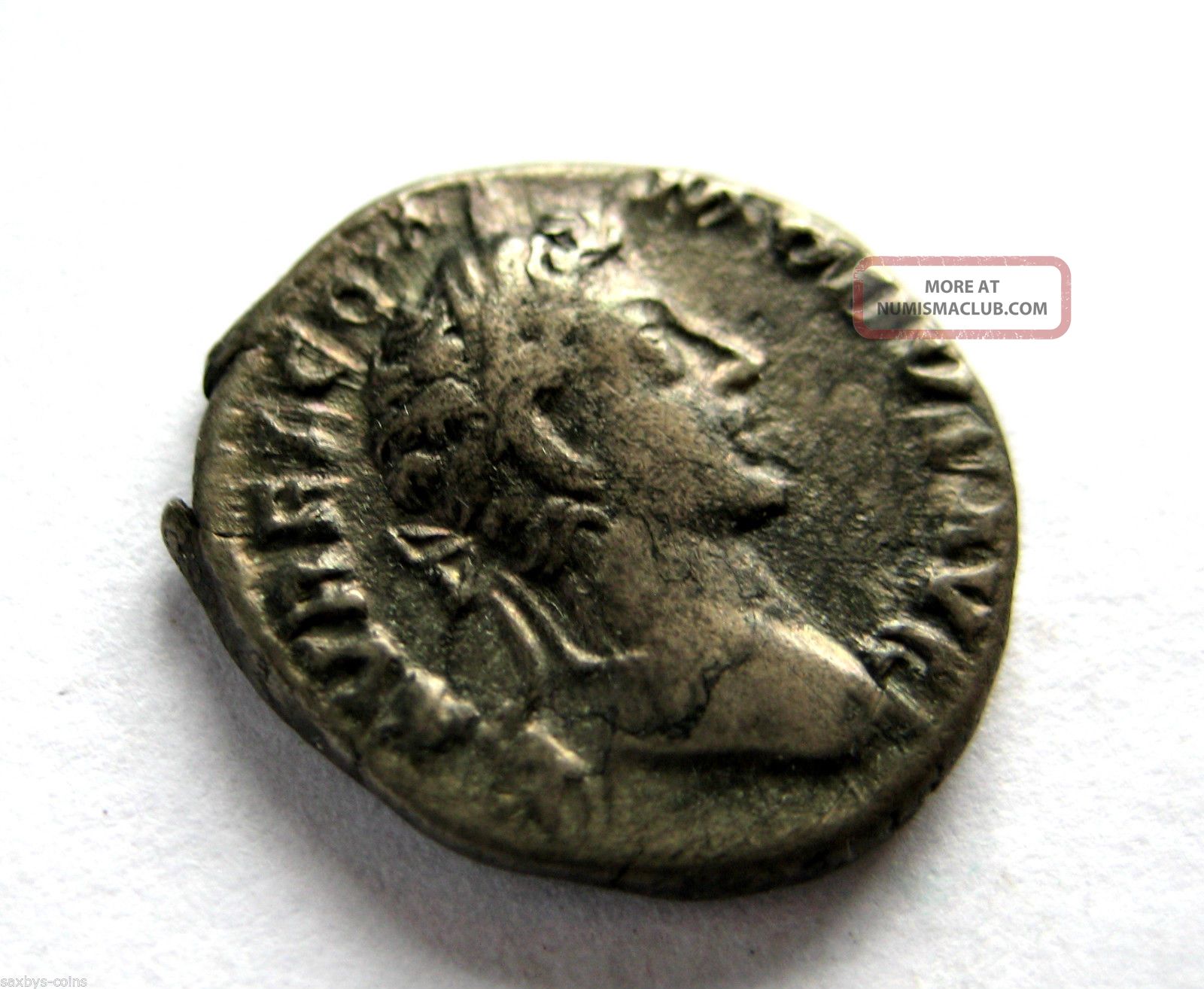 180 A.  D British Found Commodus Roman Period Imperial Ar Silver Denarius Coin.  Vf Coins: Ancient photo
