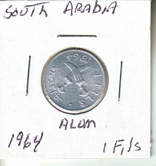 South Arabia 1964 1 Fils Unc.  L7 (now Called Yemen) photo