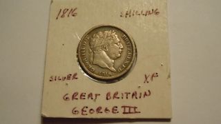 Great Britain 1816 Schilling George Iii Silver photo