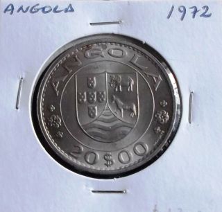 Portugal / Angola - 20 Escudos - 1972 - Unc photo