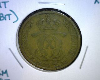 1913 Vbp Danish West Indies Cent (5 Bit) Coin,  Xf,  Km 83 photo