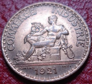 1921 France 1 Franc In Au photo