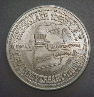 Rensselaer County,  N.  Y.  175th Anniversary,  Half Dollar,  1966 photo