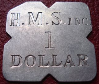 H.  M.  S.  Inc.  1 Dollar Token (h.  M.  Stevens,  Churchill Downs,  Ky) photo