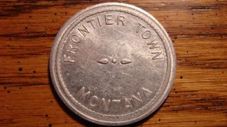 Frontier Town Montana Mt 25¢ Aluminum Trade Token 1900s photo