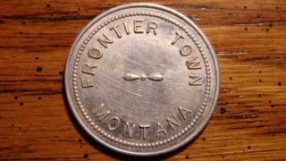 Frontier Town Montana Mt 10¢ Aluminum Trade Token 1900s photo