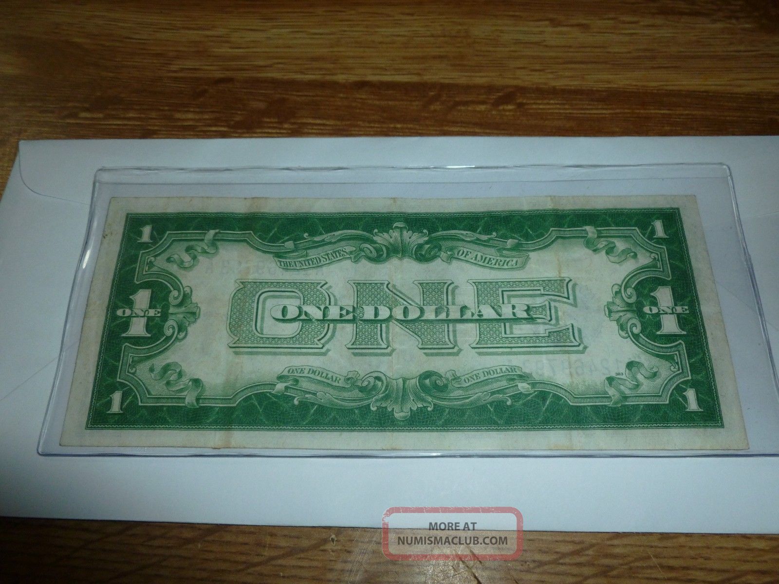 Rare Funny Back One Dollar Silver Certificate 1928 Blue Unc