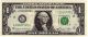 1981a 1 Dollar Frb Of San Francisco - Ink Smear Error Across Back Paper Money: US photo 1