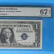 $1 1957 B Silver Certificate Pmg 67 Epq Gem Unc Fr 1621 Small Size Notes photo 3