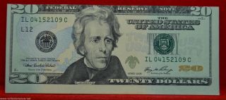 2006 $20 Federal Reserve Note Error Cut Off Center B888 Additionalitemshipfree photo