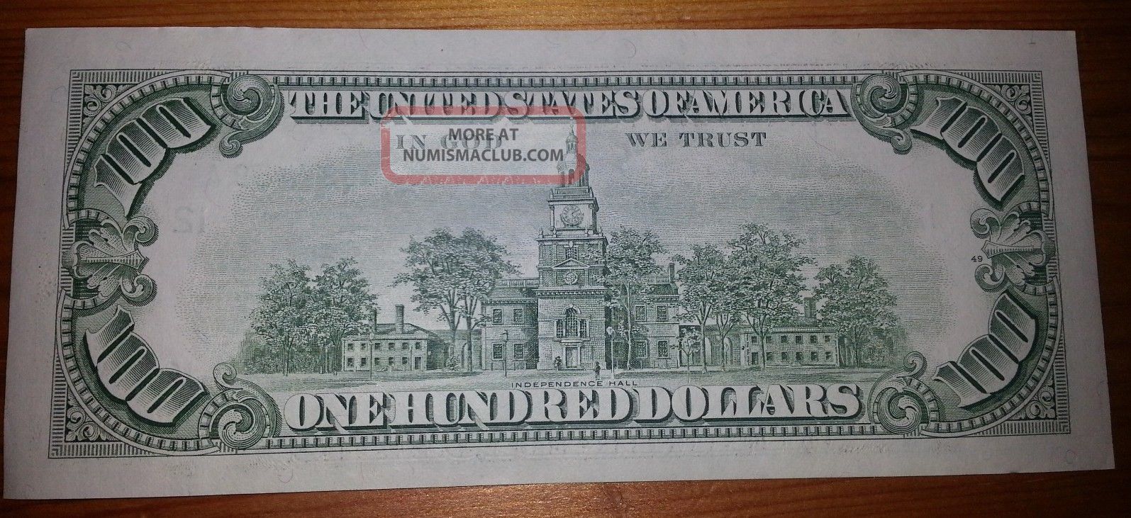 1985 100 One Hundred Dollar Bill Federal Reserve Note L30037459a 