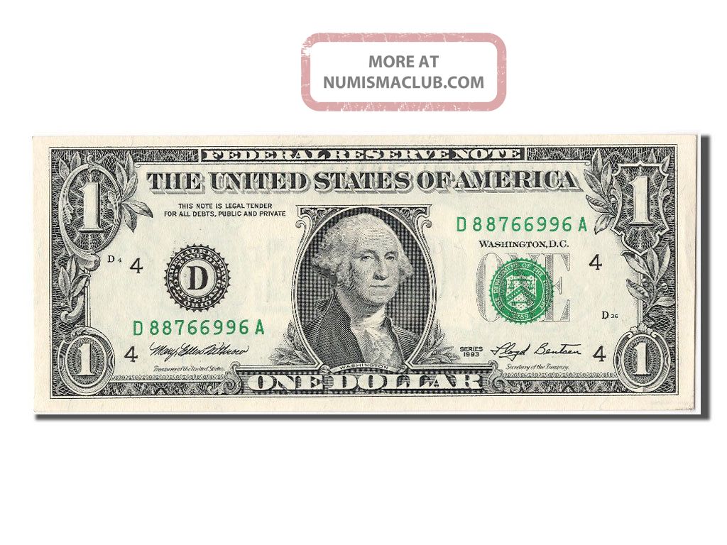 [ 303832] United States, 1 Dollar Federal Reserve Note Type Washington