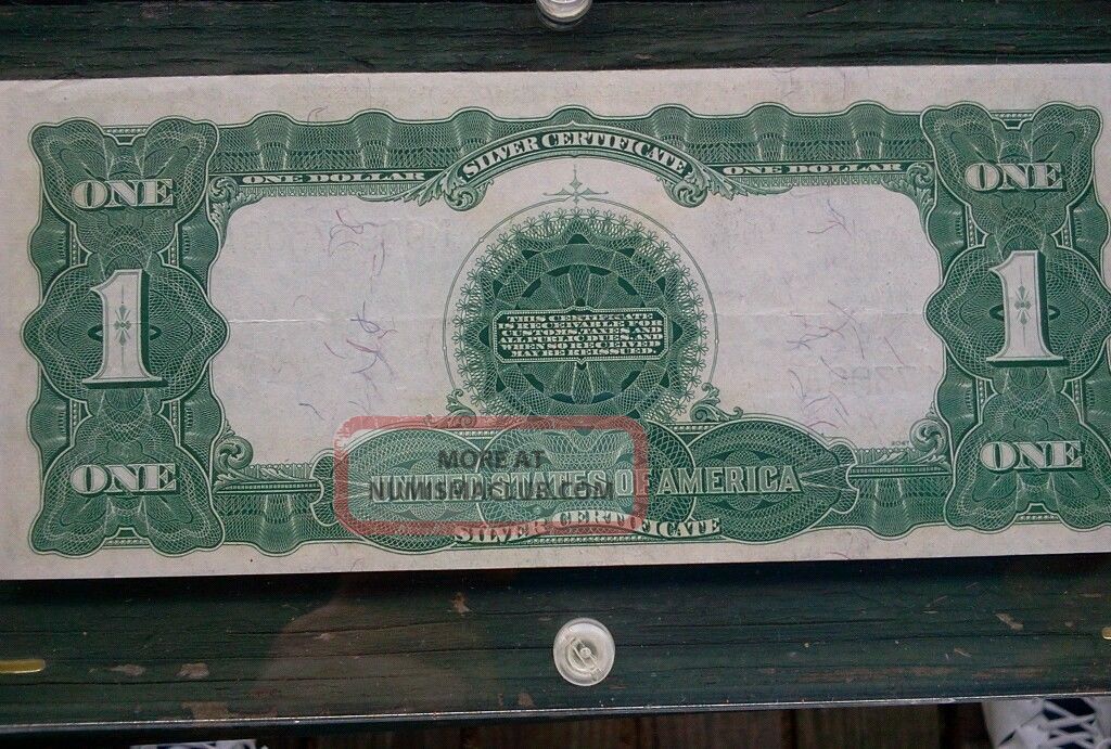 Ungraded Black Eagle 1899 1 Dollar Silver Certificate Speelman/white
