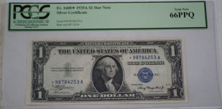 1935 One Dollar $1 Silver Certificate Star A Block Fr 1608 Pcgs Gem - 66 Ppq photo