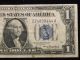 1934 Us $1 One Dollar Funny Back Silver Certificate Circulated Small Size Notes photo 3