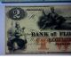 $2 1850 ' S The Bank Of Florence,  Nebraska,  Ne40g4a Pp A,  Pmg - 65 Paper Money: US photo 4