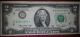 Cu 1976 $2 Two Dollar Bill Error Misaligned Shift Error Frn Paper Money: US photo 2