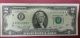 Cu 1976 $2 Two Dollar Bill Error Misaligned Shift Error Frn Paper Money: US photo 3