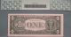 1977a 1 Dollar Bill Minor Misalignment Of Overprint Pcgs 64 Ppq Very Choice Paper Money: US photo 1