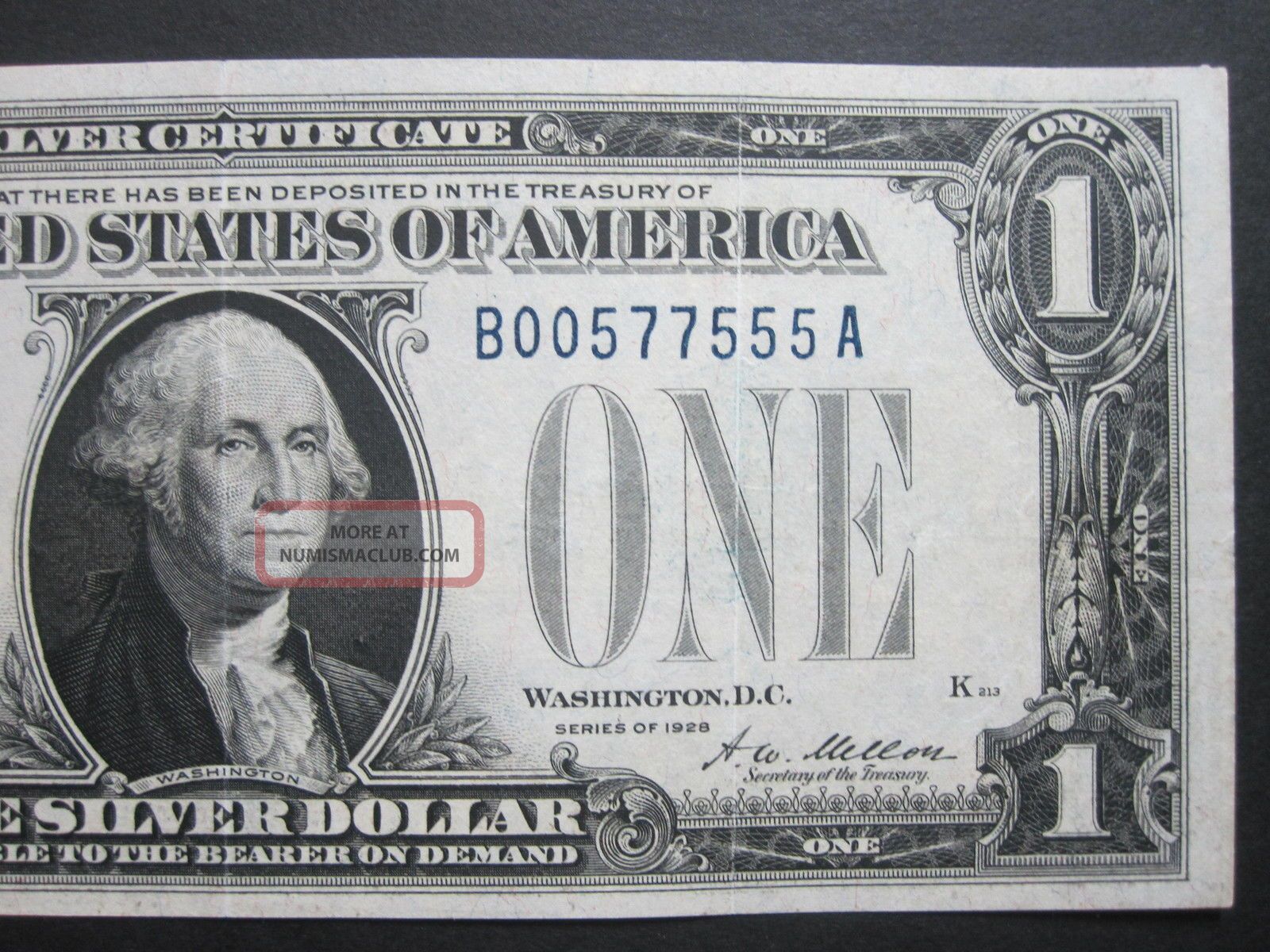 1928 $1 Silver Certificate Funny Back Low 00 Nancy Number Poker Us