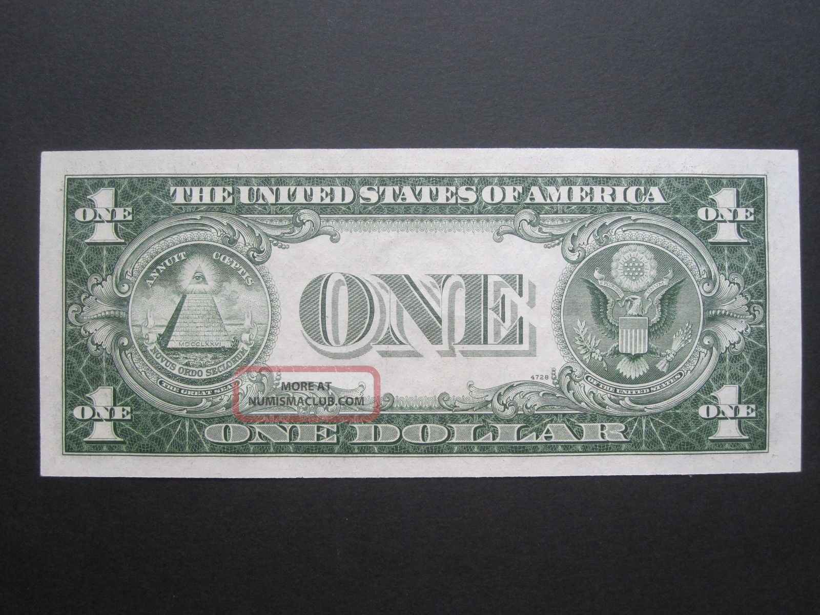 1935d $1 Silver Certificate Uncirculated Blue Seal $1 Dollar Ve Block