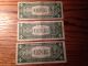Three Silver Certificate $1 Bills (1935 C,  1935g,  1957 B) Small Size Notes photo 1