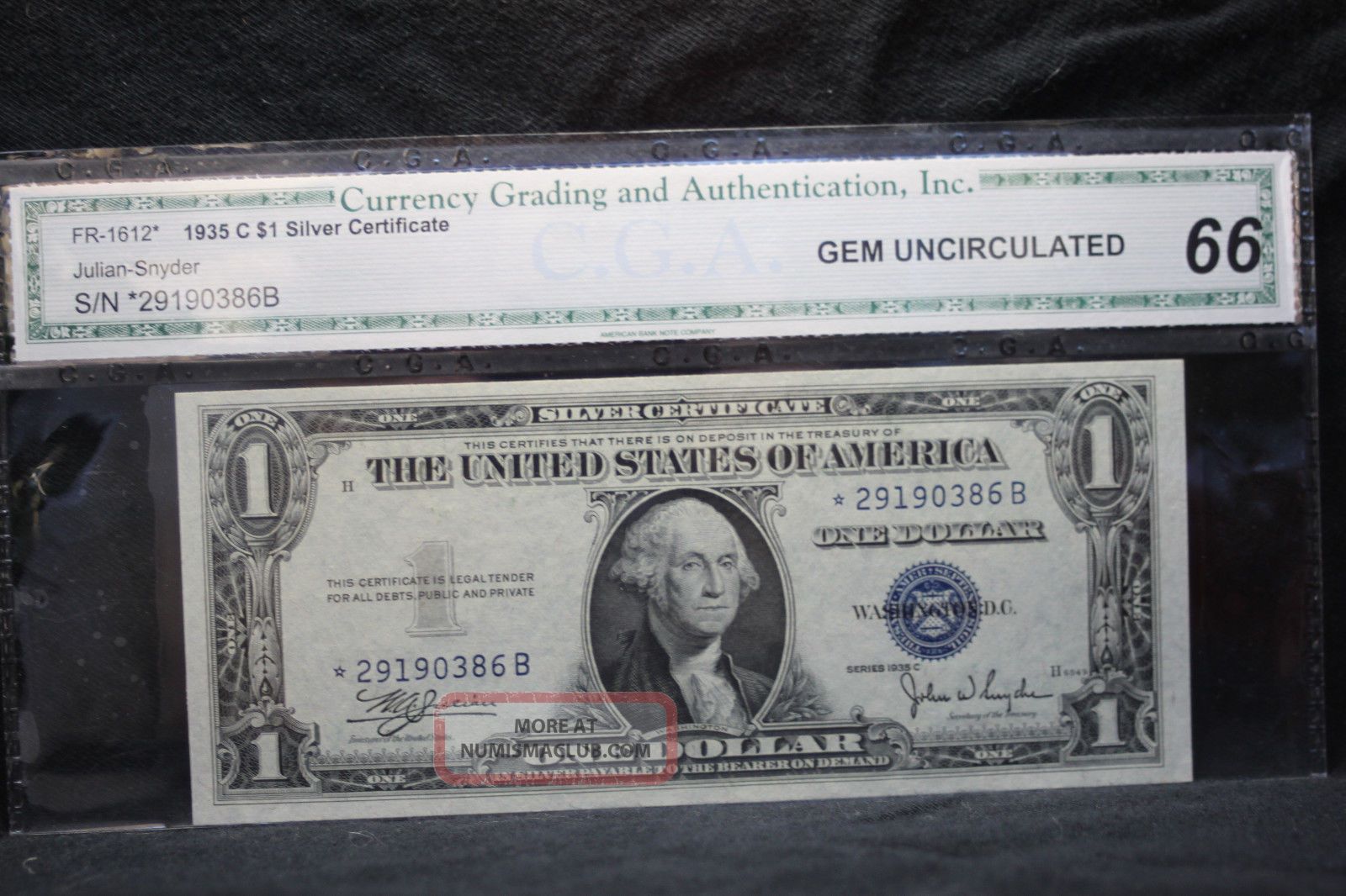 1935 Silver Certificates Gem Uncirculated Cga 66 67 Complete Series