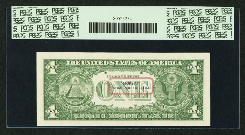 Low Serial Number R00000918a $1 1957b Silver Certificate Pcgs Gem 65ppq