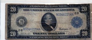 1914 $20 Federal Reserve Note photo