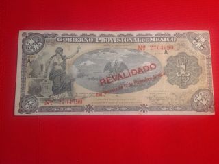 Mexico 1 Peso Pick S702b Xf 1914 - Gobierno Provisional De México photo