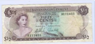1965 The Bahamas Government Fifty Cents photo