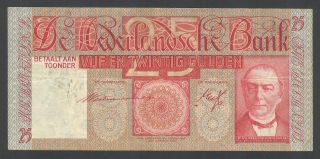 Netherlands (holland) - 25 Gulden 1935 Banknote/note - P 50 / P50 Rare photo