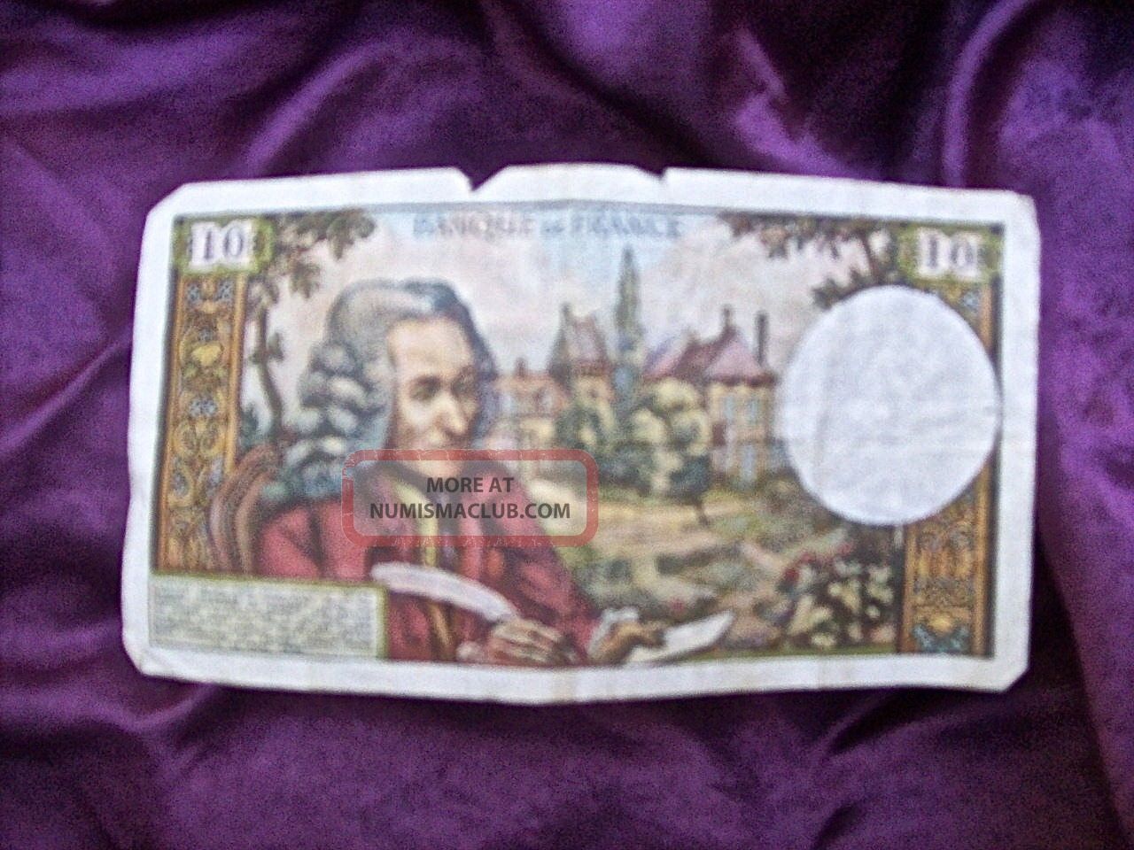 France French Dix (10) Francs Banknote From 1965