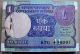 1990 Bimal Jalan {b - Inset} Rare 1 Rupee Note Full Bundle Serial 100 Pc Unc Note Asia photo 5