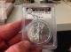 2011 - W $1 Burnished Silver Eagle Pcgs Ms70 Signed By Mercanti Silver photo 1
