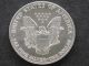 1990 Liberty Walking American Silver Eagle Dollar Coin Silver photo 1