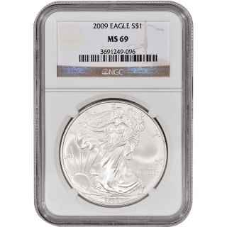 2009 American Silver Eagle - Ngc Ms69 photo