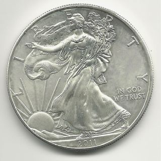 2011 Ungraded 1 Oz Silver American Eagle Dollar photo