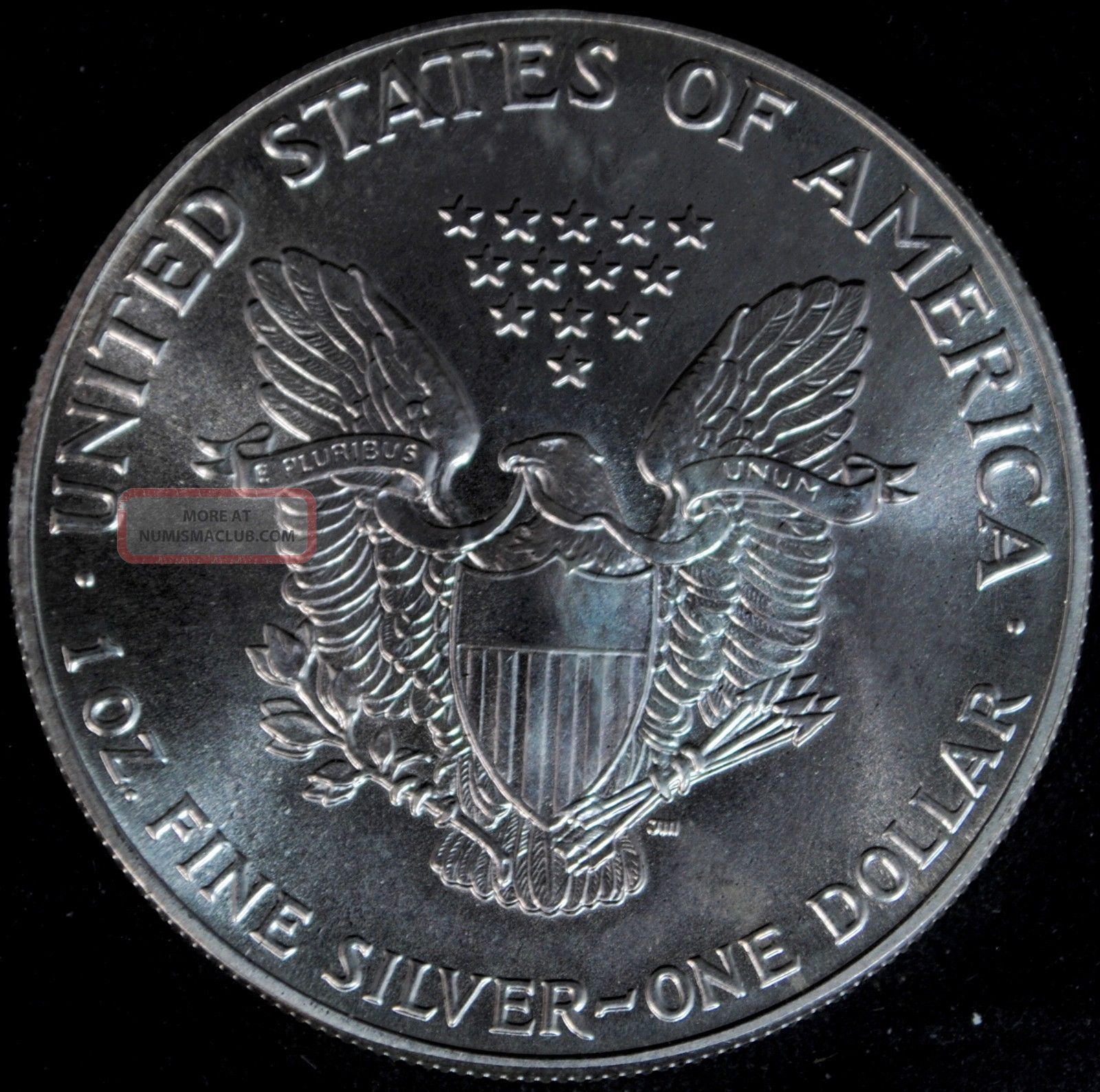 1986 Silver American Eagle 1 One Dollar Coin 1 Troy Oz. Fine Silver