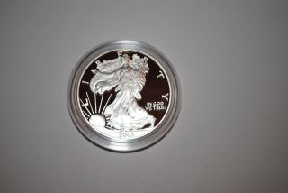 2003 - W 1 Oz.  Silver Proof American Eagle W/box And photo
